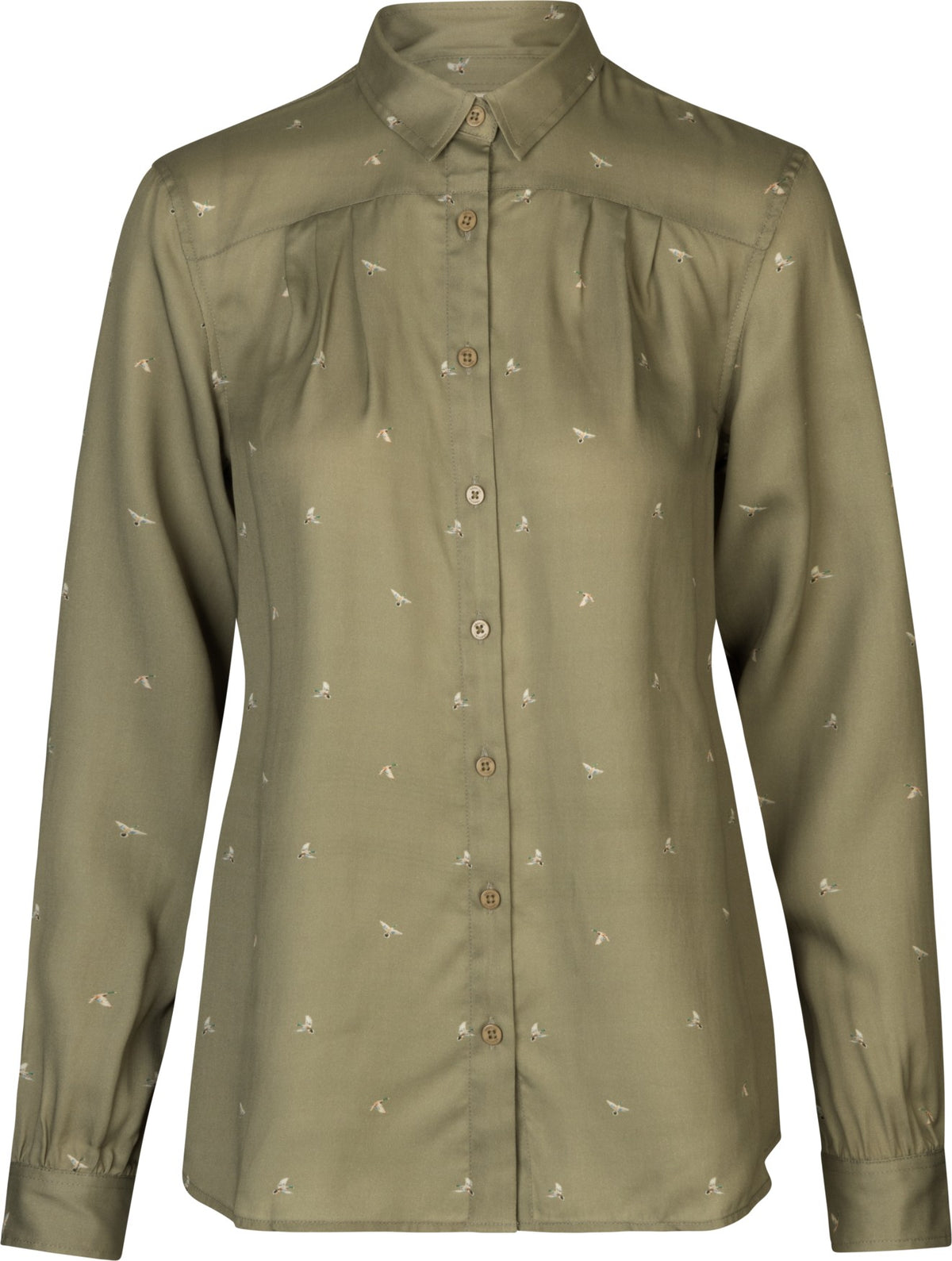 Abigail L/S shirt Women Dust green/Flying ducks - Härkila