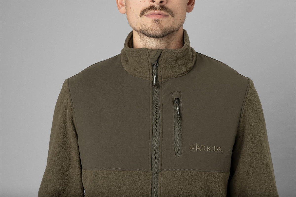 Härkila Fjell fleece jakke - Light willow green - Härkila