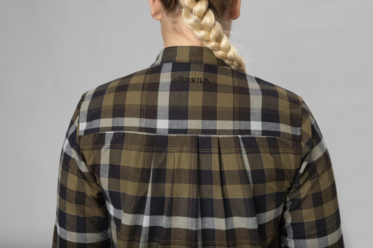 Sigrid L/S skjorte til kvinder Willow green/Phantom - Härkila
