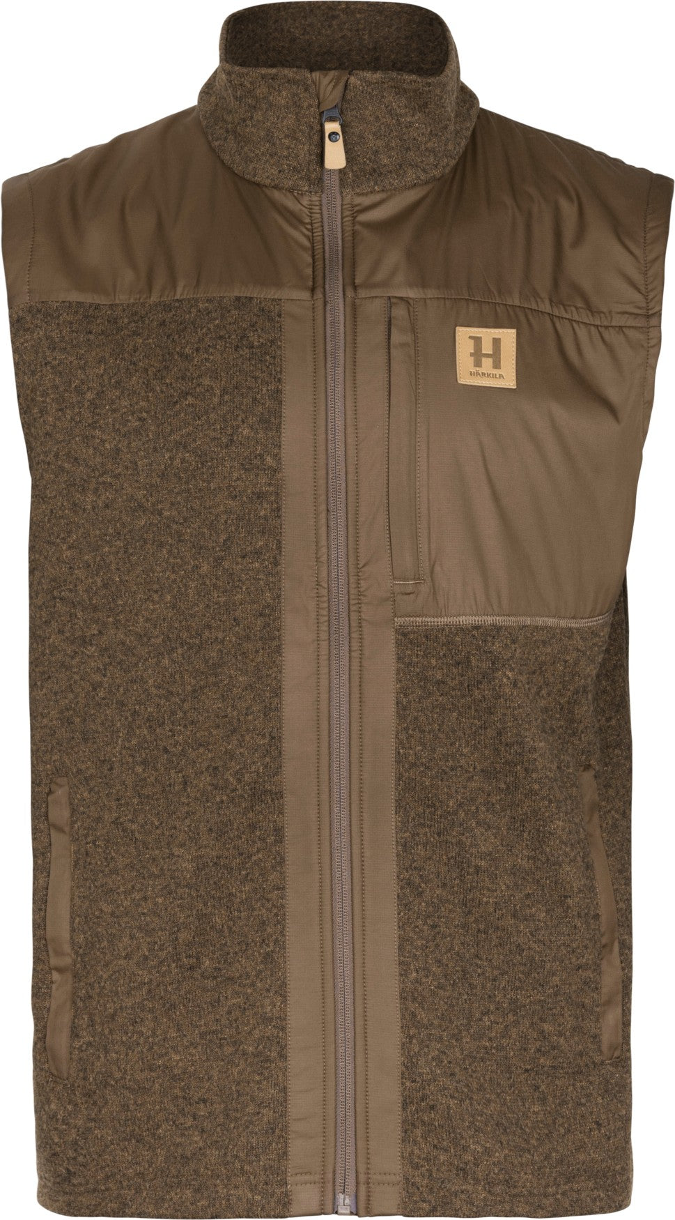 Härkila Kalix fleece vest - Dark earth - Härkila