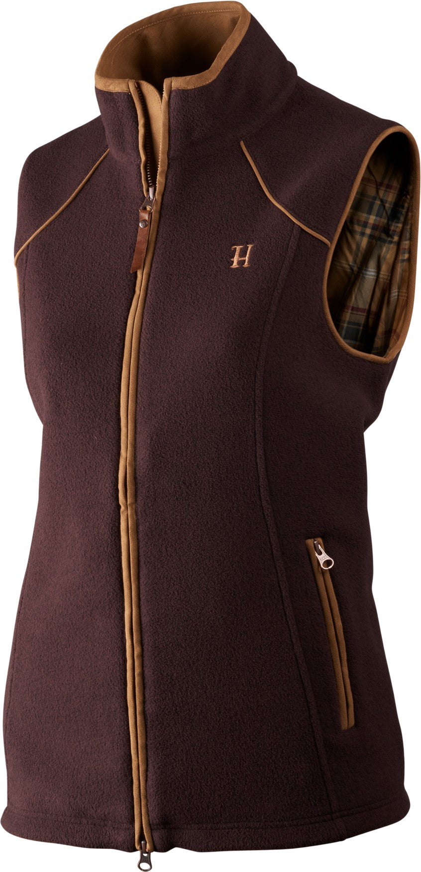 Sandhem Lady fleece vest - Dark port melange - Härkila