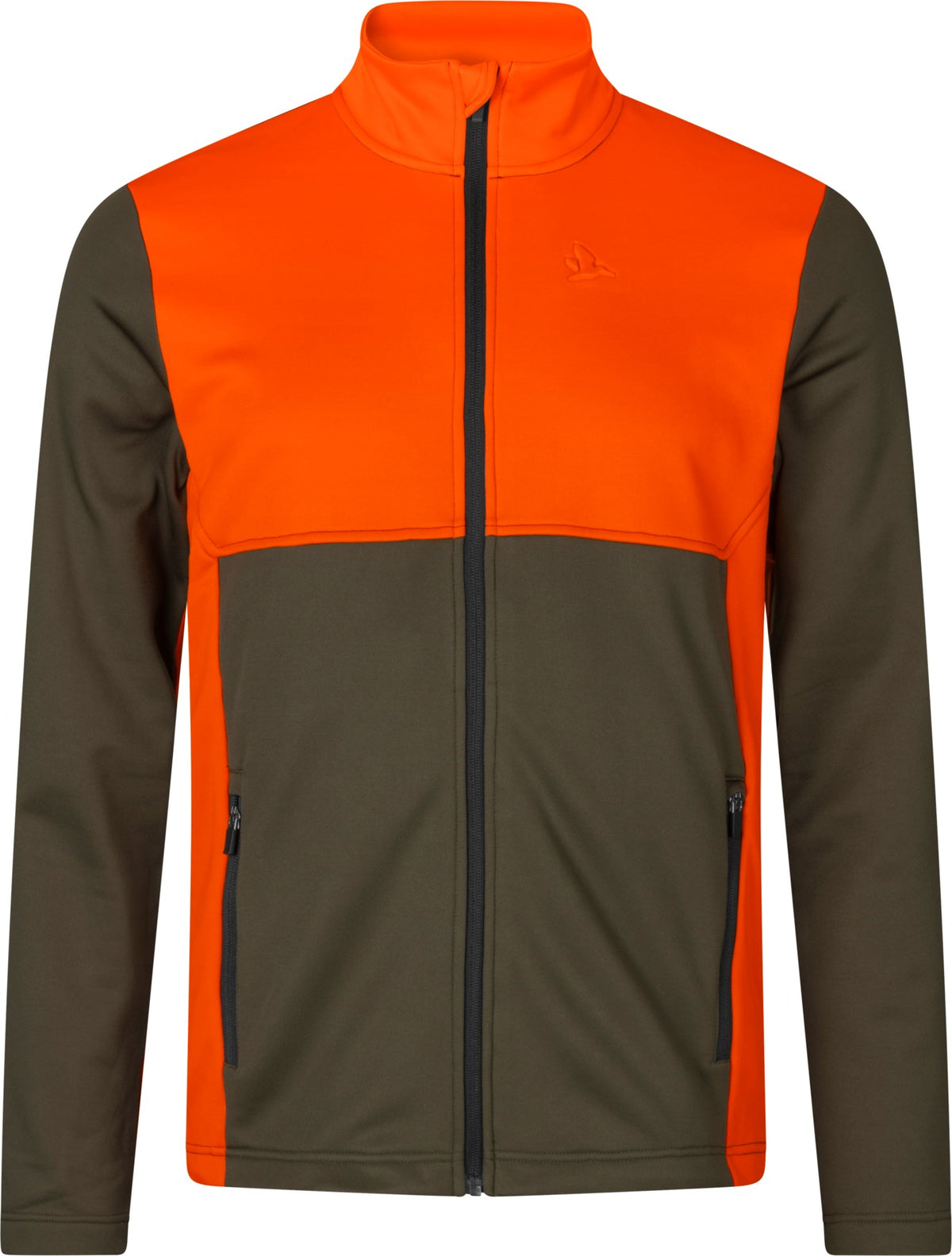 Elliot fleece - Pine green/Hi-Vis orange - Seeland