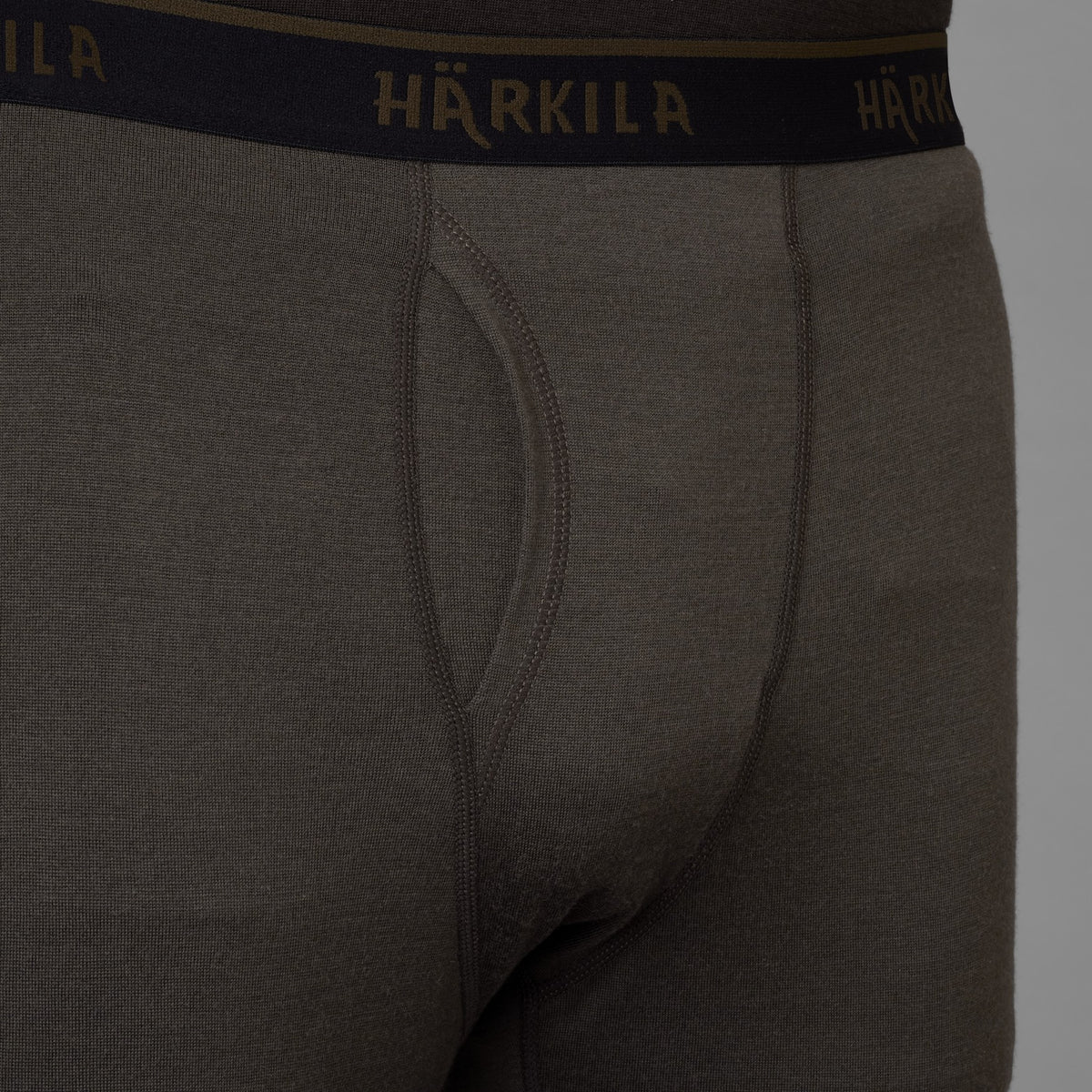 Härkila Base All Season side zip long johns Shadow brown - Härkila