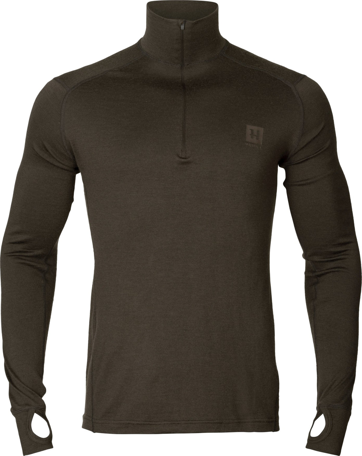 Härkila Base All Season half zip Shadow brown - Härkila