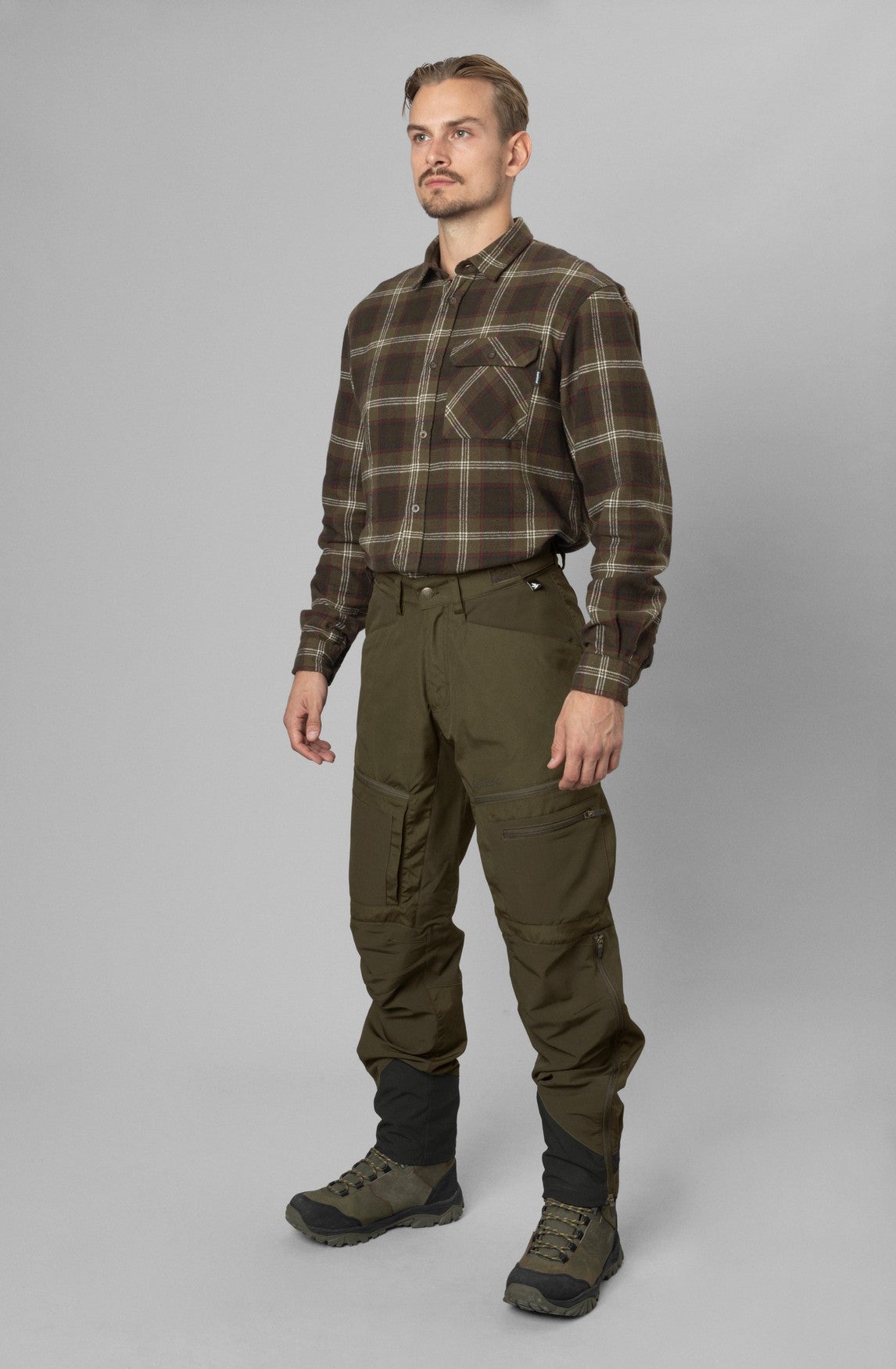 Glen Flannel Skjorte - Pine green check - Seeland