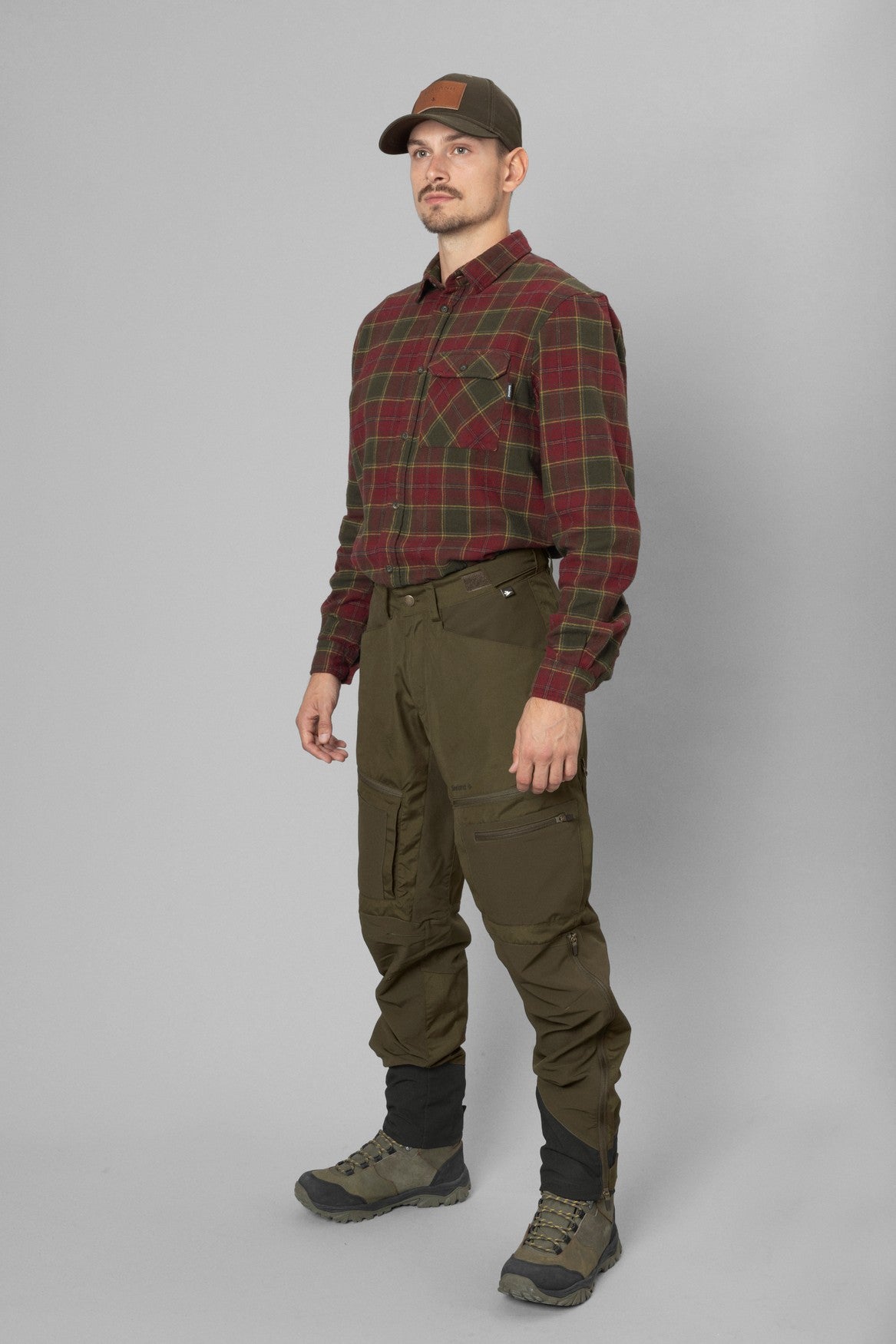 Glen Flannel Skjorte - Red forest check - Seeland