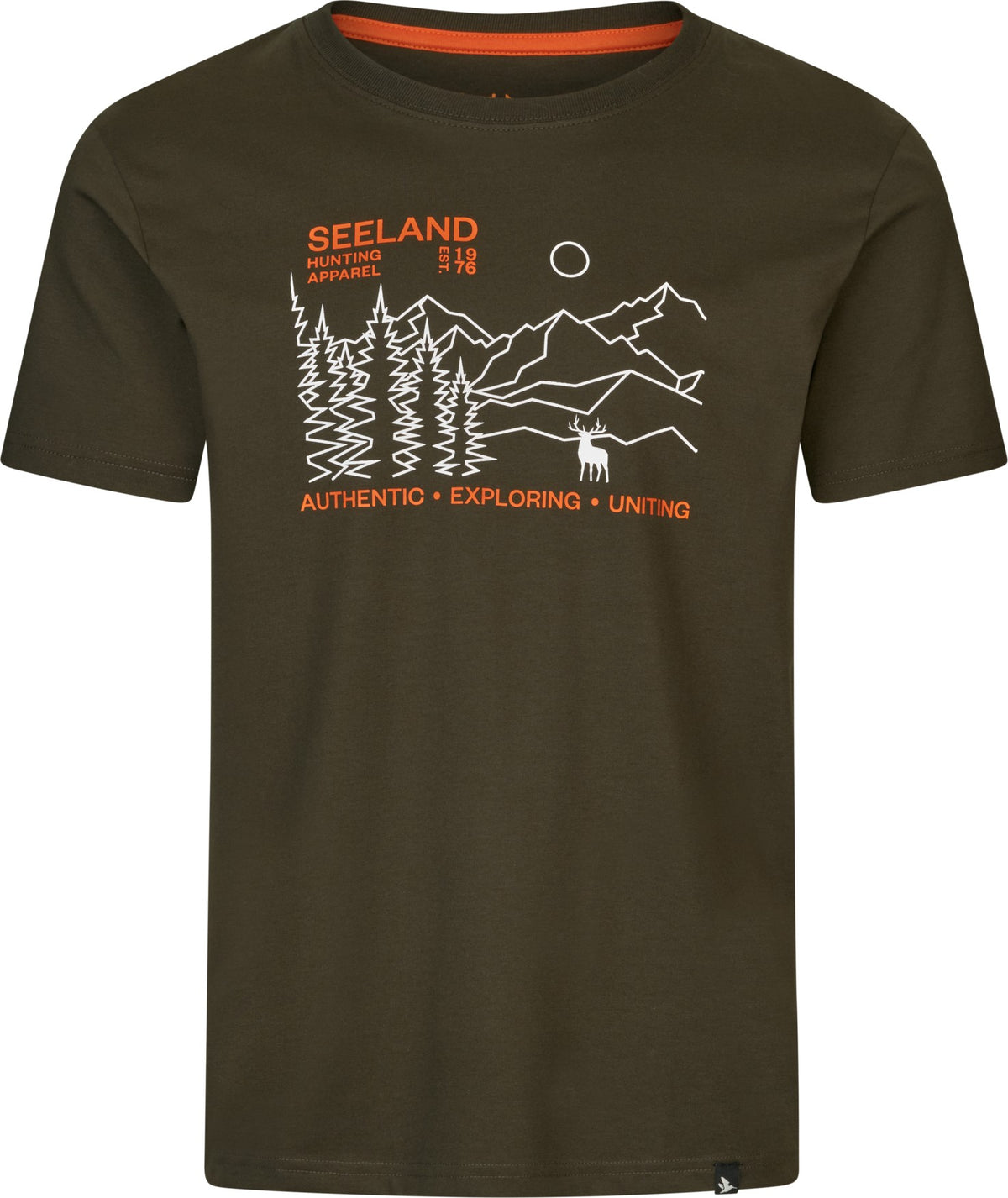 Landscape T-shirt Pine green - Seeland