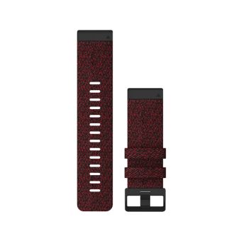 QuickFit® 22 urremme, Jacquardvævet nylonrem – Rød 2