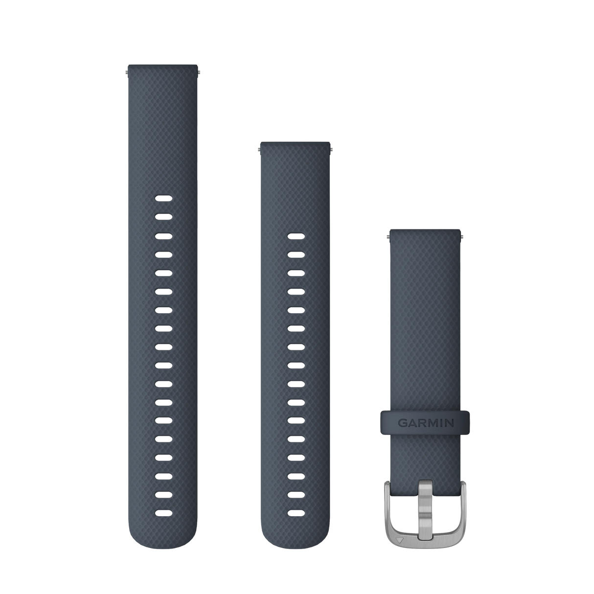 Quick Release remme (20 mm), Granite Blue, rosaguld hardware 3