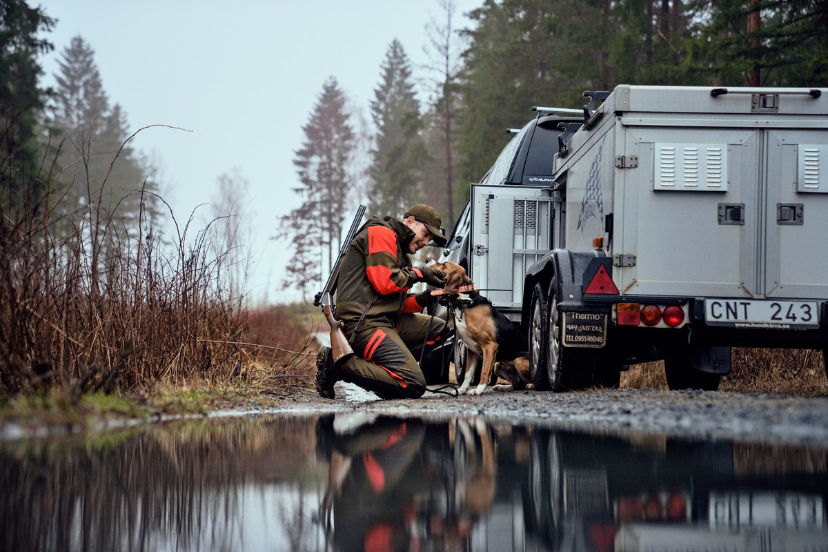 Pro Hunter Dog Keeper GTX jakke Willow green/Orange - Härkila