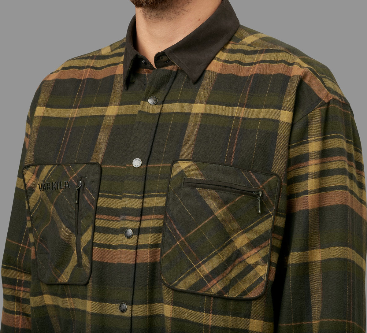 Pajala skjorte - Green/Brown - Härkila