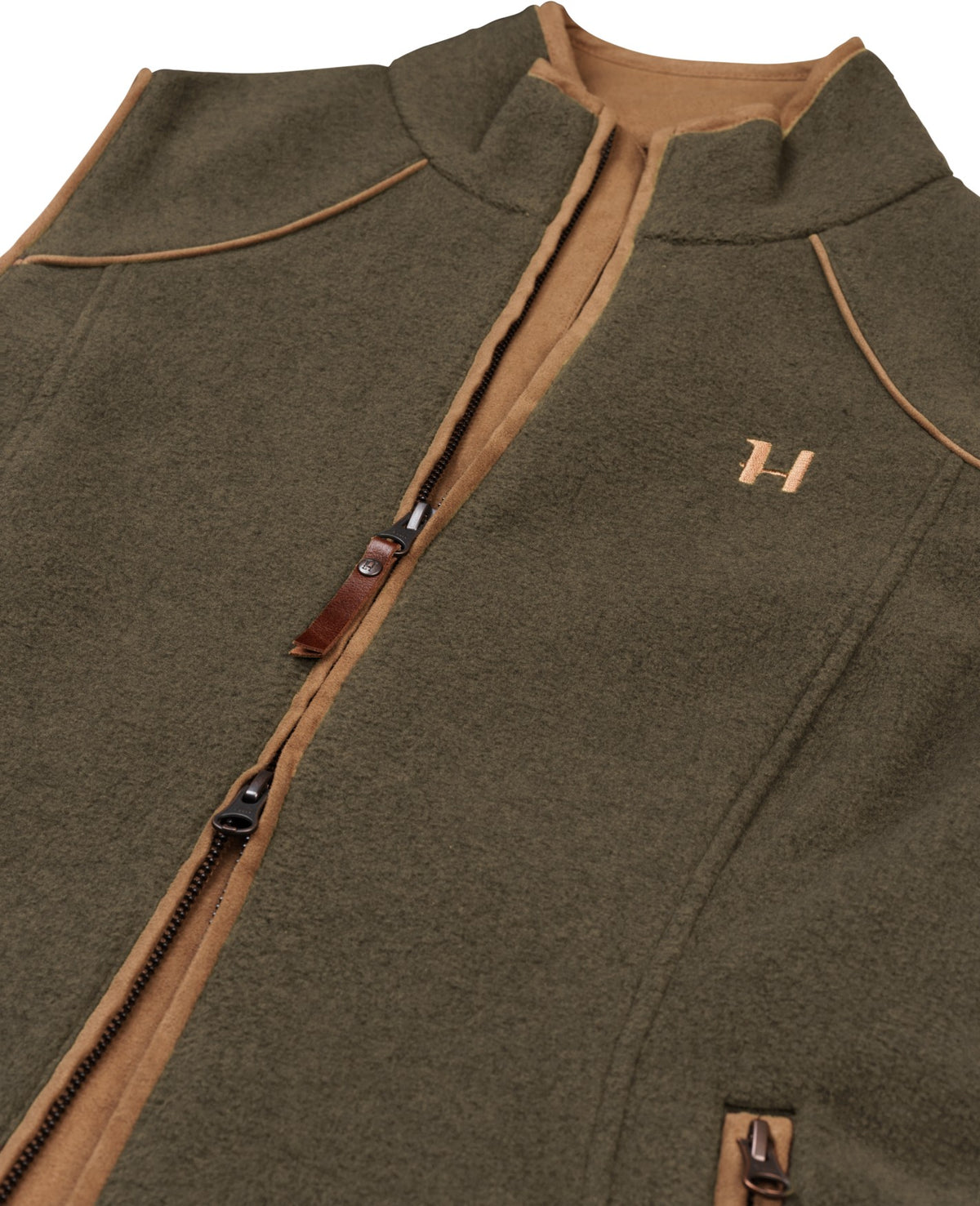 Sandhem Lady fleece vest Willow green melange - Härkila