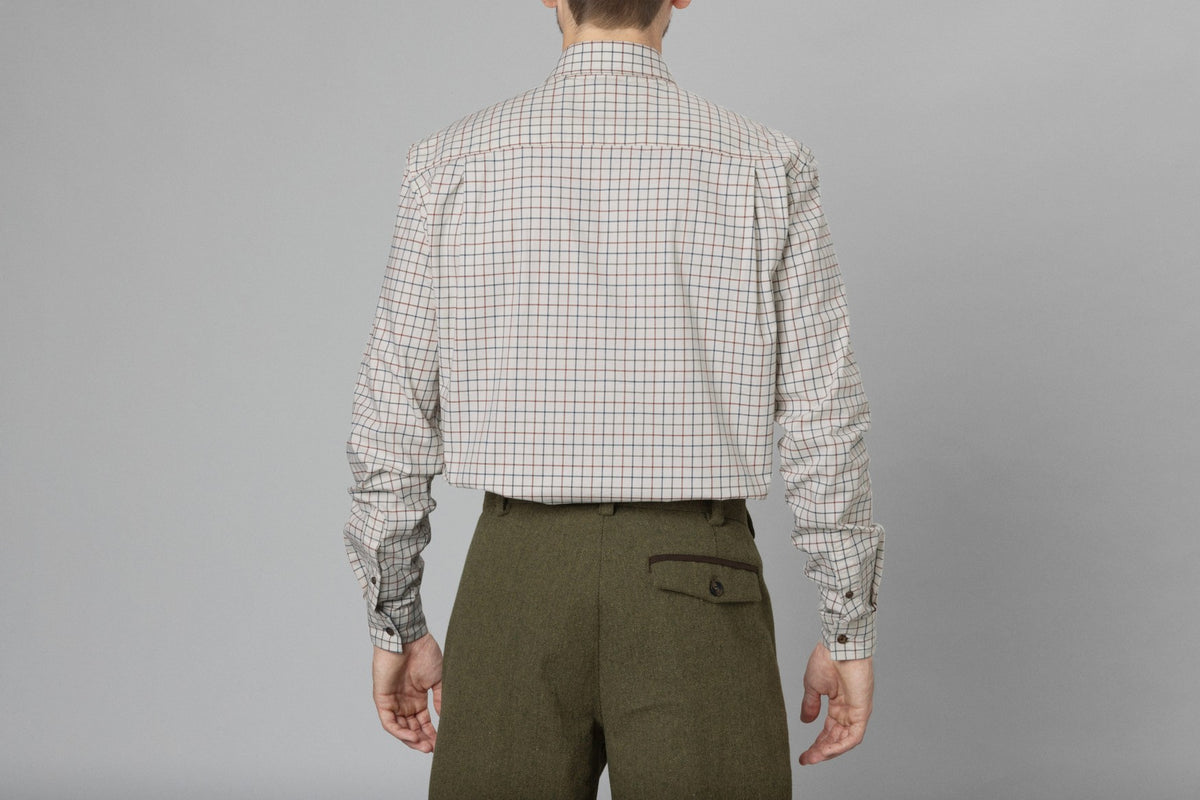 Oxford Shooting Skjorte - Grape Leaf/Terracotta Check - Seeland
