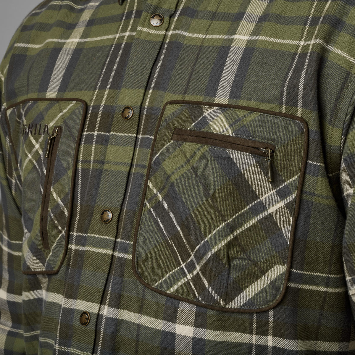 Pajala skjorte - Olive check - Härkila