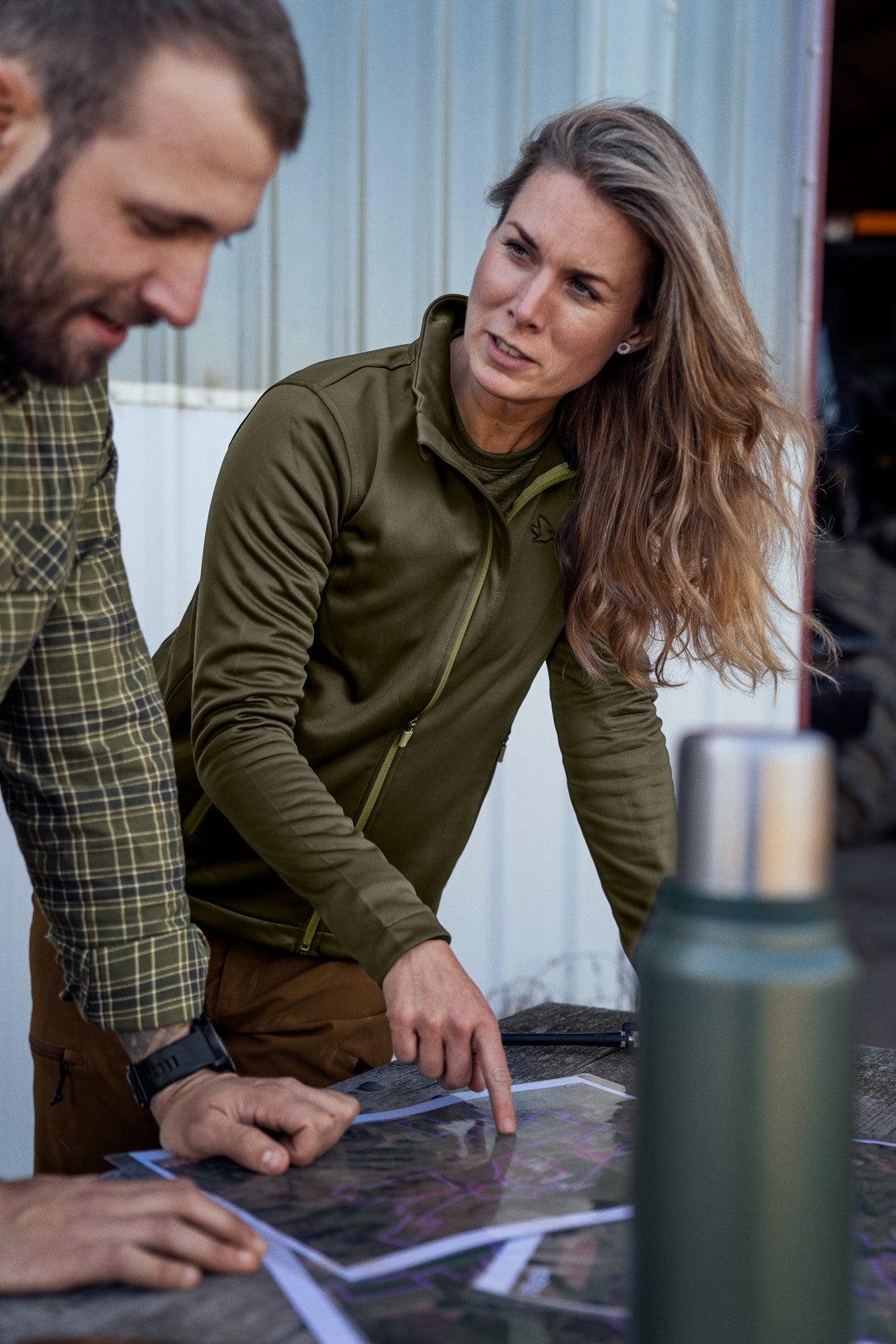 Emily fleece Women - Pine green - Seeland