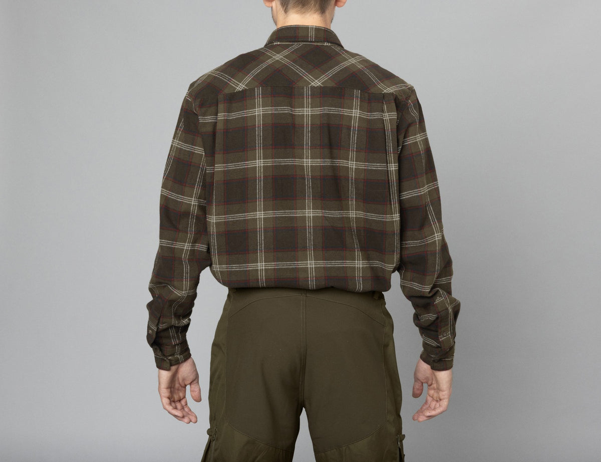 Glen Flannel Skjorte - Pine green check - Seeland