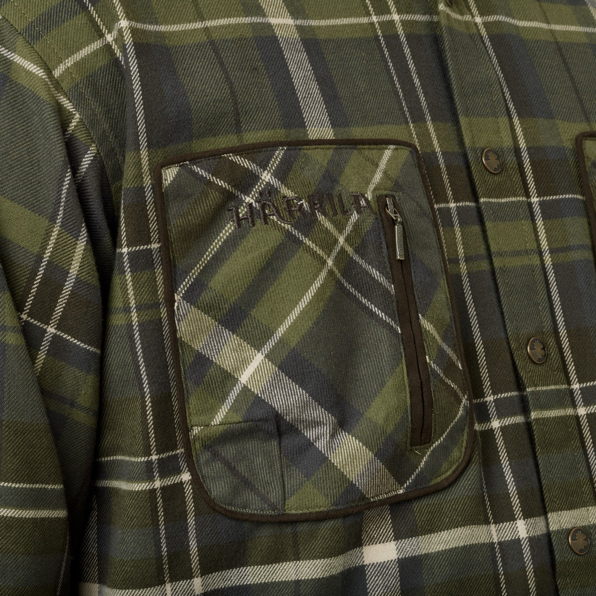 Pajala skjorte - Olive check - Härkila