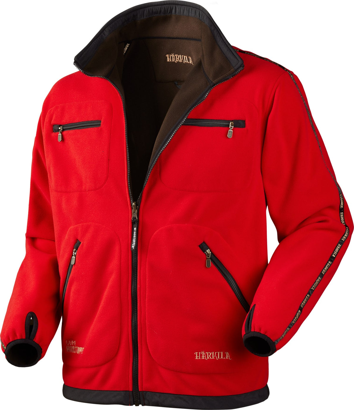 Kamko Fleece - Brown/Red - Härkila
