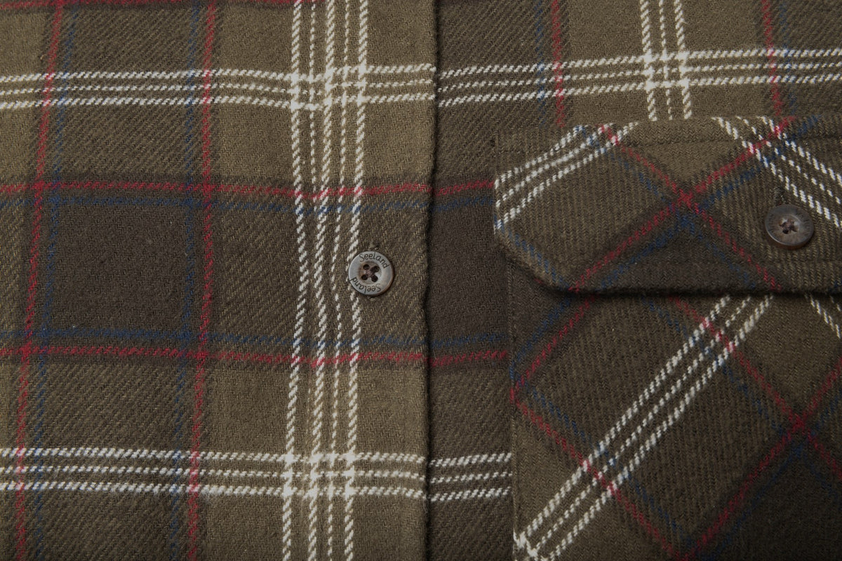 Glen Flannel Skjorte - Pine green check - Seeland