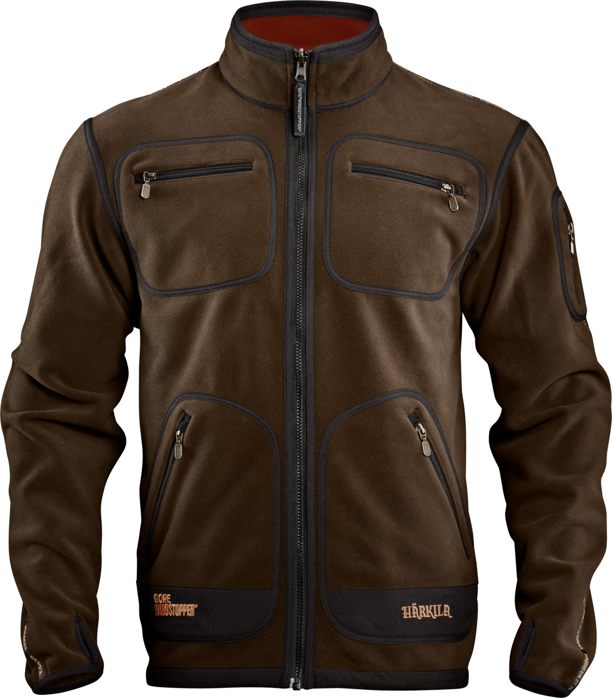 Kamko Fleece - Brown/Red - Härkila