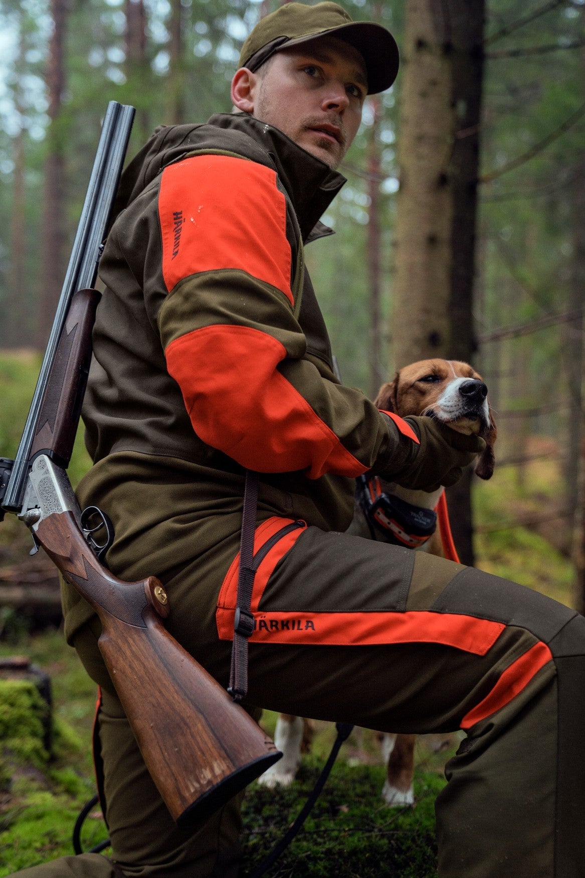 Str. 46 - Pro Hunter Dog Keeper GTX bukser Willow green/Orange - Härkila - Ombytningsvare