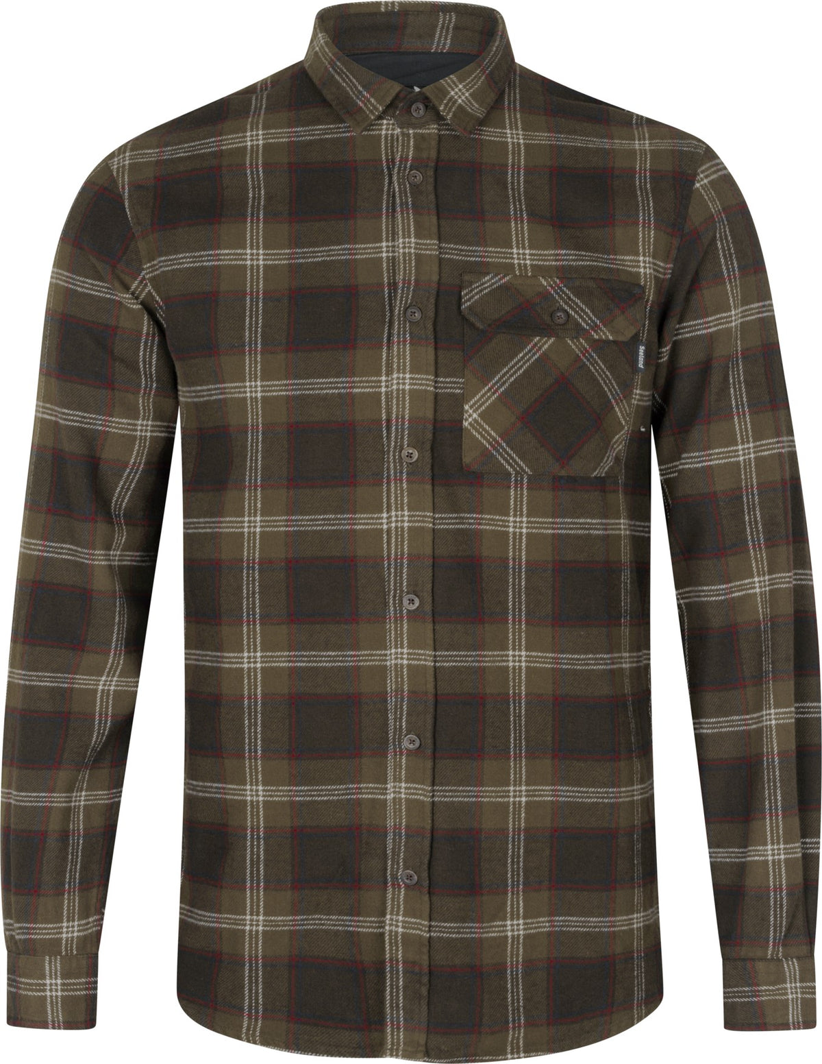 Glen Flannel Skjorte - Pine green check - Seeland