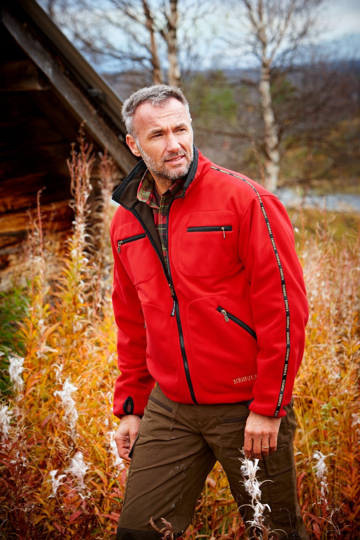 Kamko Fleece - Brown/Red - Härkila