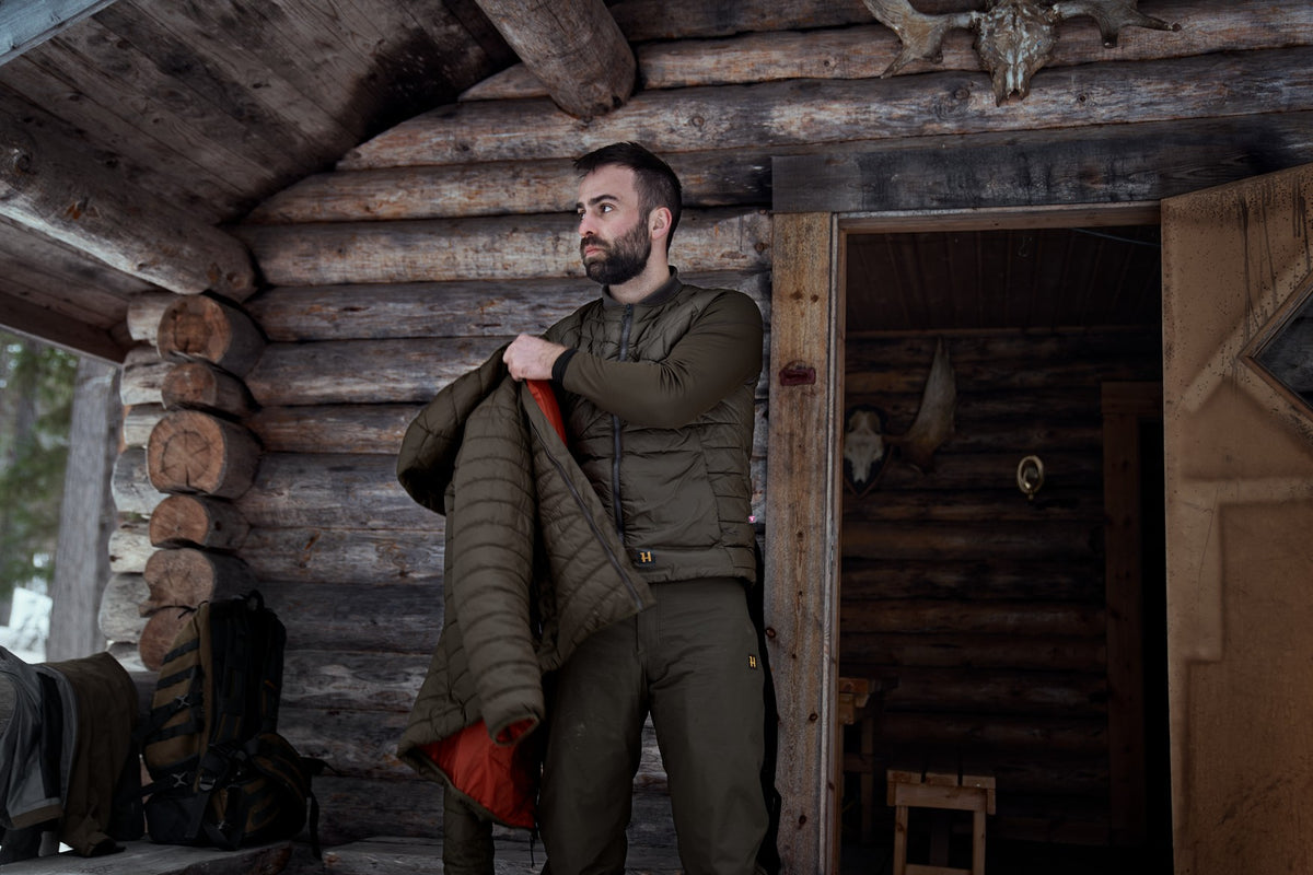 Logmar isoleret pakbar vest Willow green - Härkila