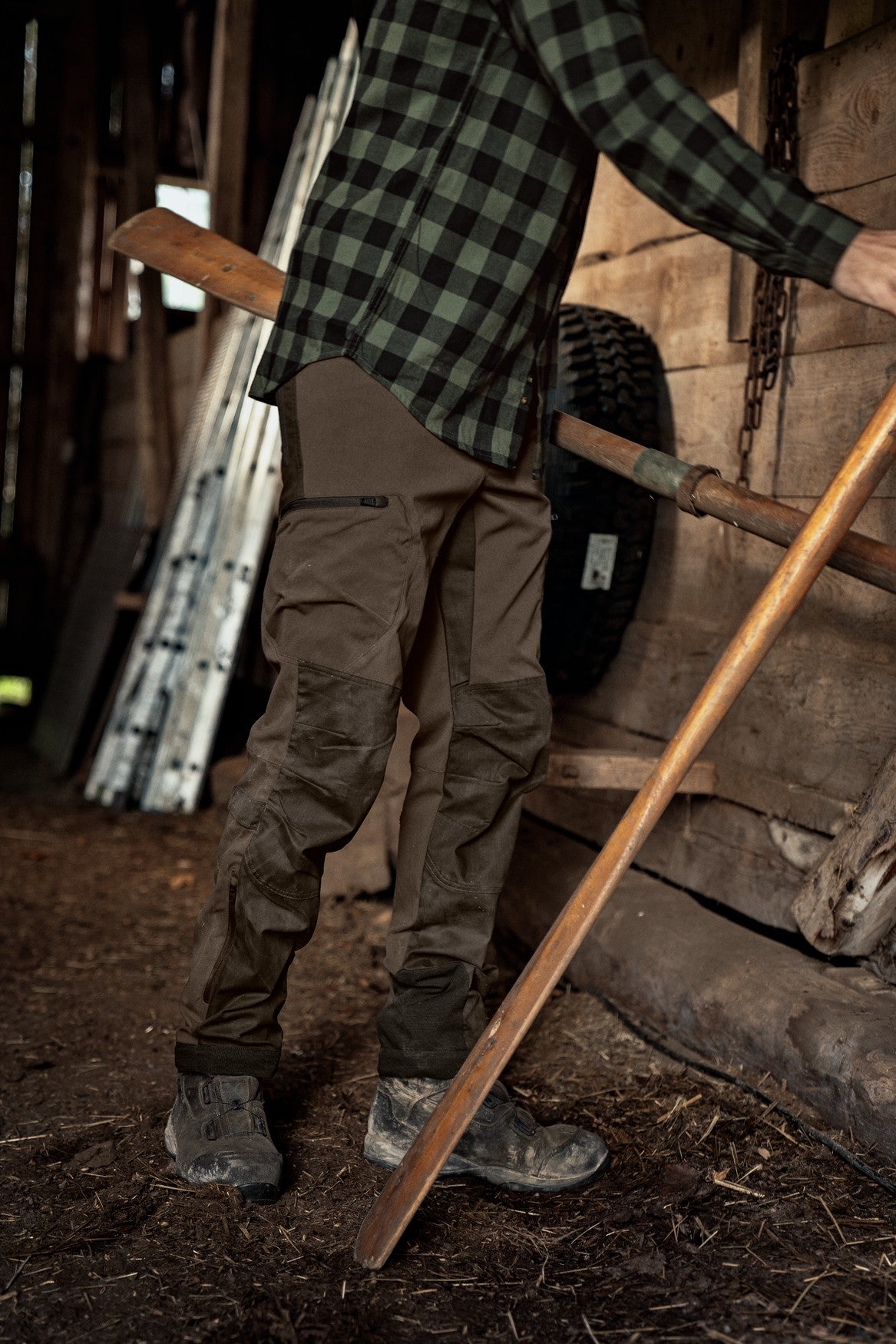 Ragnar bukser - Slate brown/Willow green - Härkila