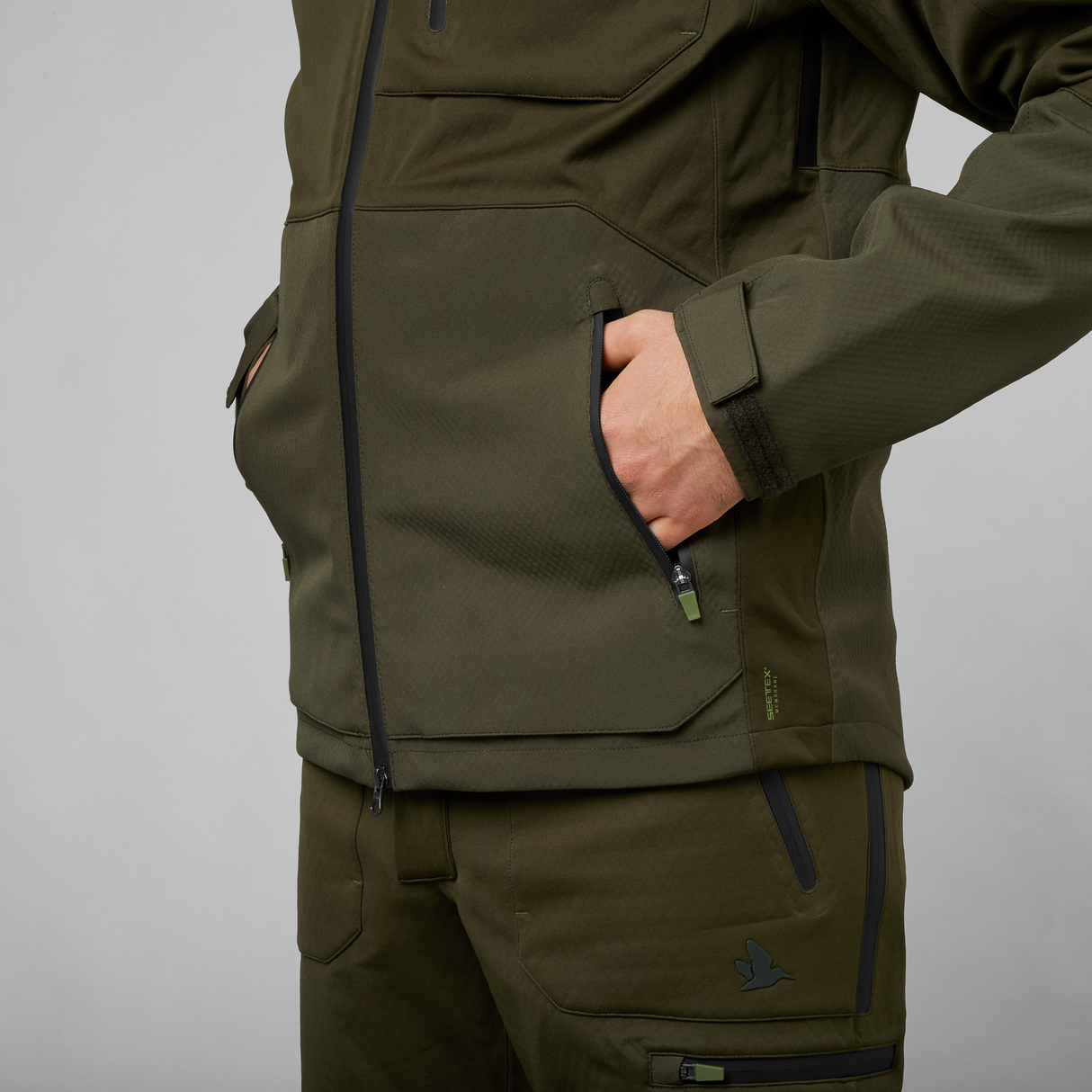 Hawker Shell II - jakke Pine green - Seeland