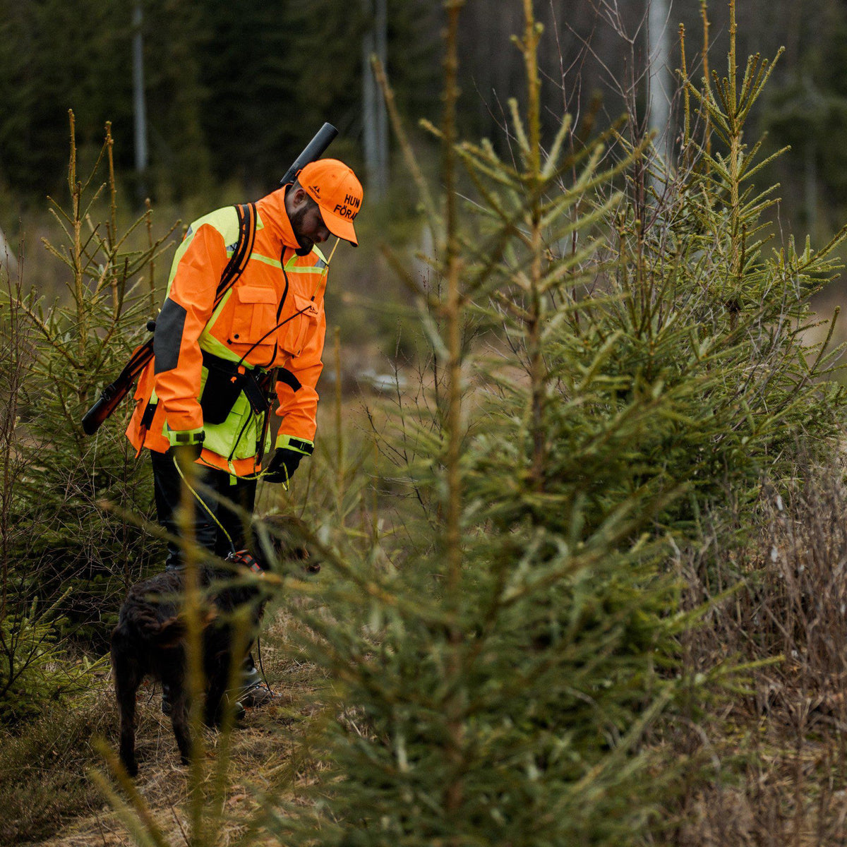 Str. M - Protect Pro Hunting Jacket Orange Neon - Swedteam - Ombytningsvare