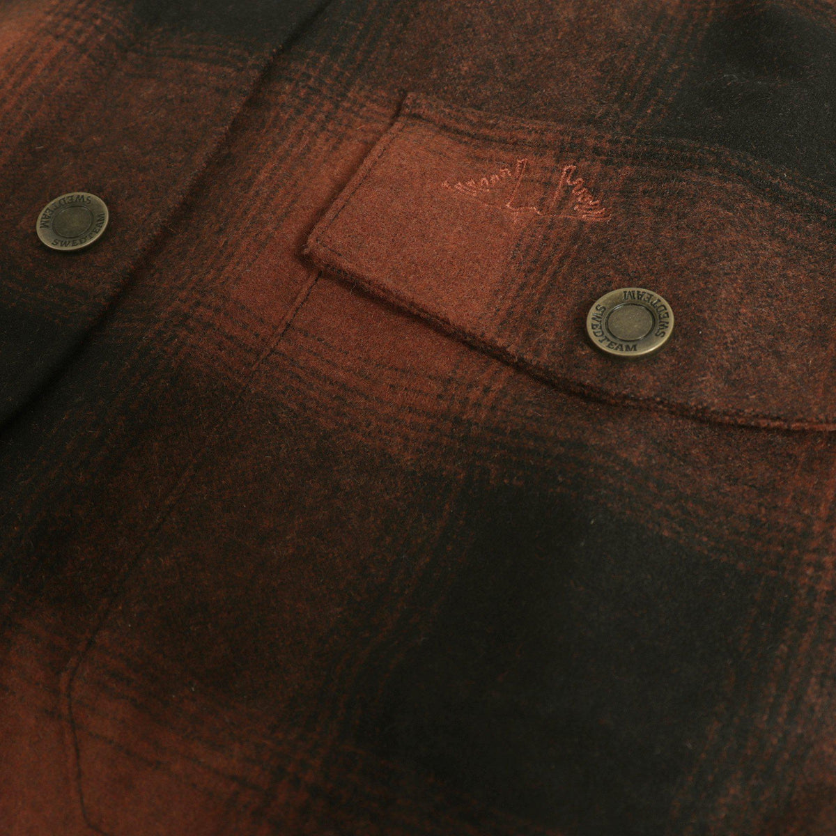 Lynx Wool Shirt - Dark Orange - Swedteam