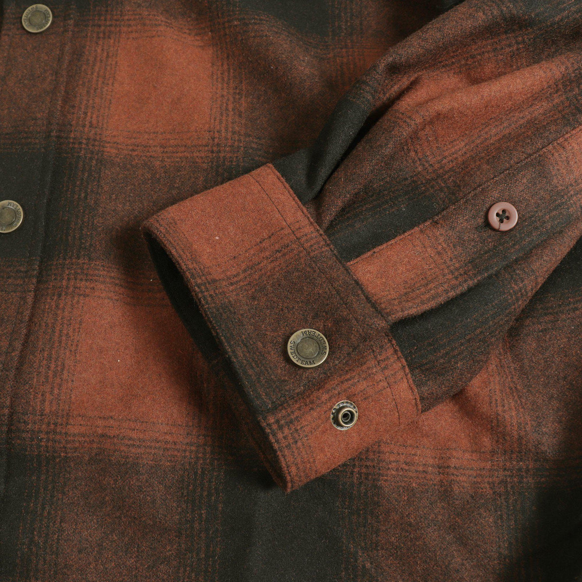 Lynx Wool Shirt - Dark Orange - Swedteam