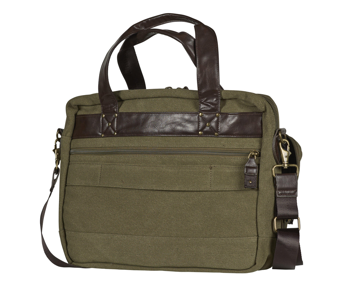 Crest Briefcase Bag Ivy Green - Swedteam