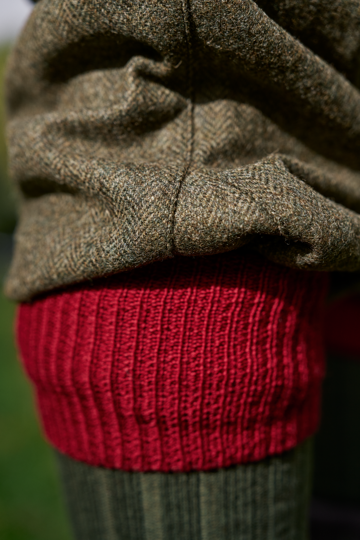Kenmore GTX-Bukser - Forest green/Herringbone