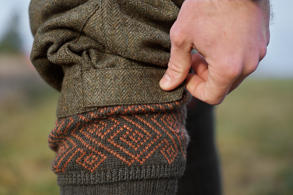 Kenmore GTX-Bukser - Forest green/Herringbone