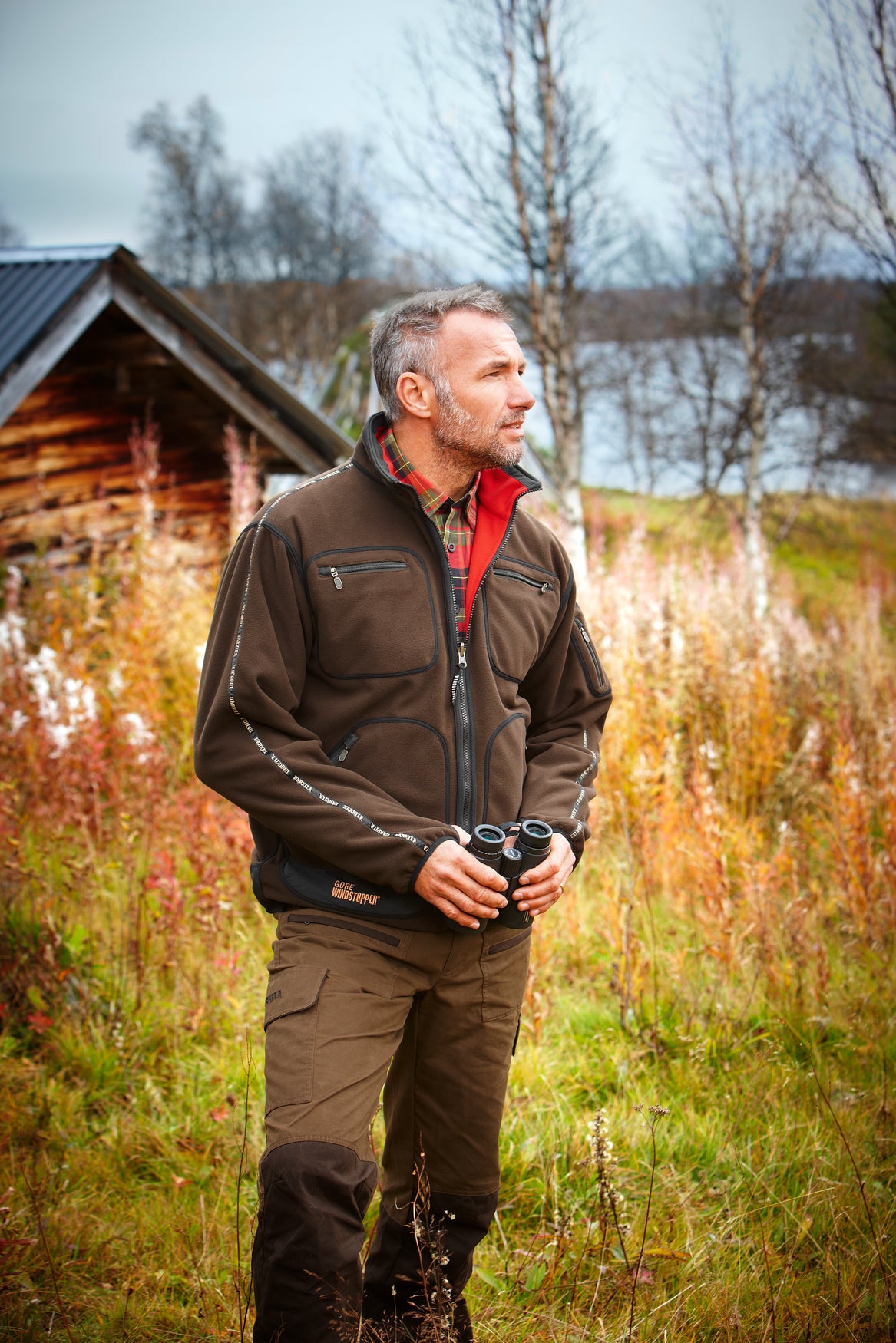 Kamko Fleece - Brown/Red - Härkila