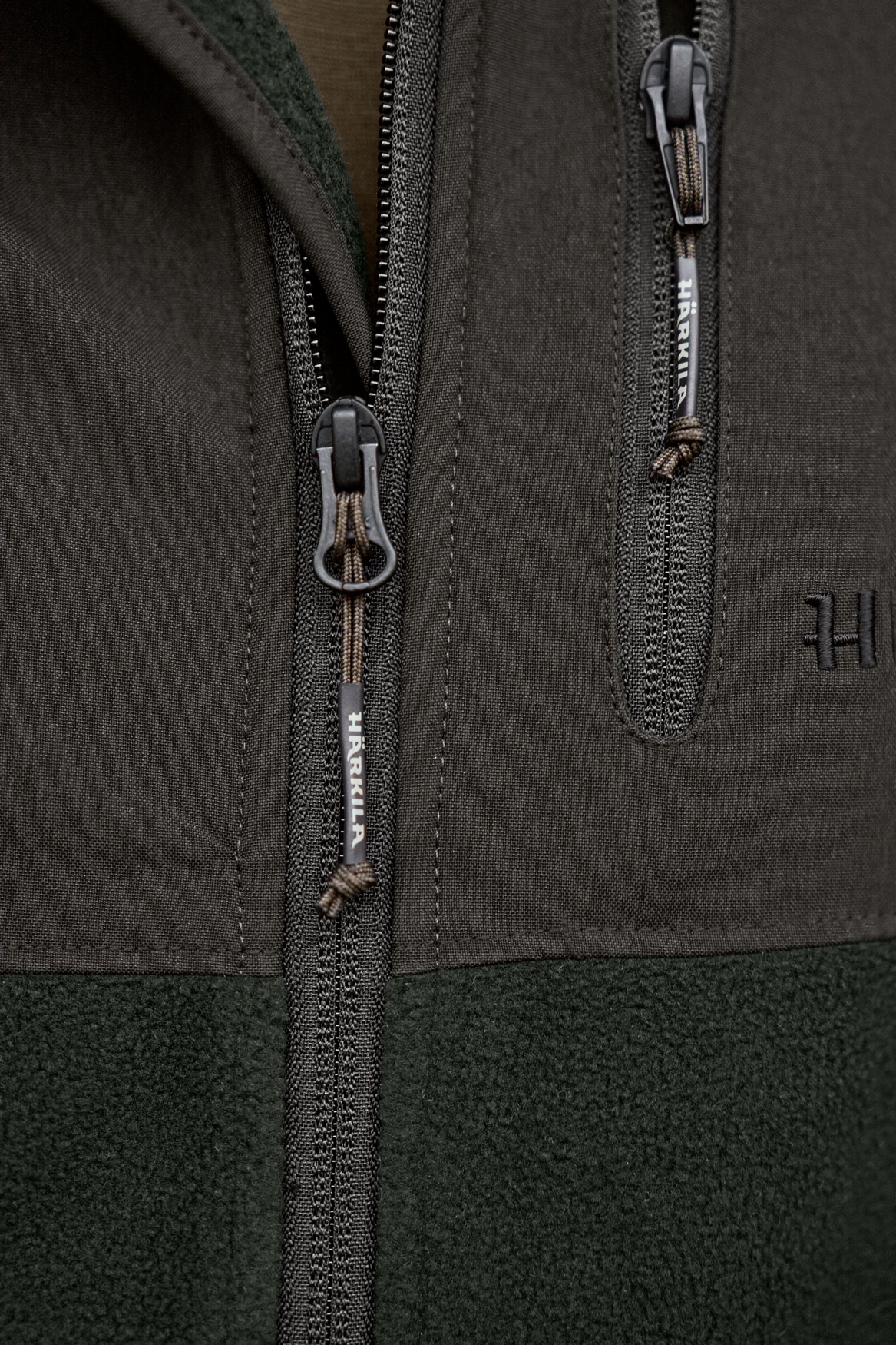 Härkila Fjell Fleece Jakke - Jet set/Meteorite