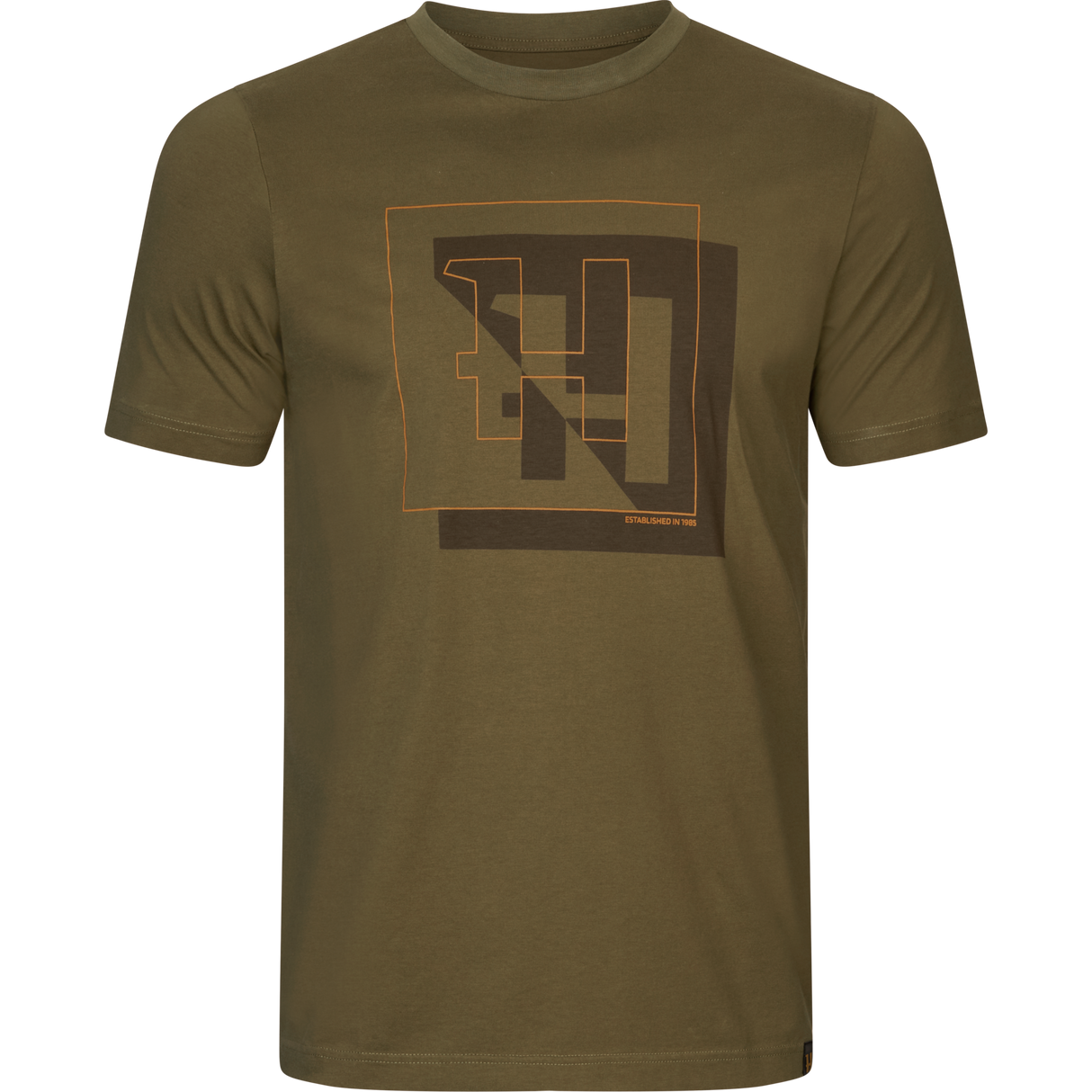 Härkila H-logo S/S T-shirt - Dark olive - Härkila