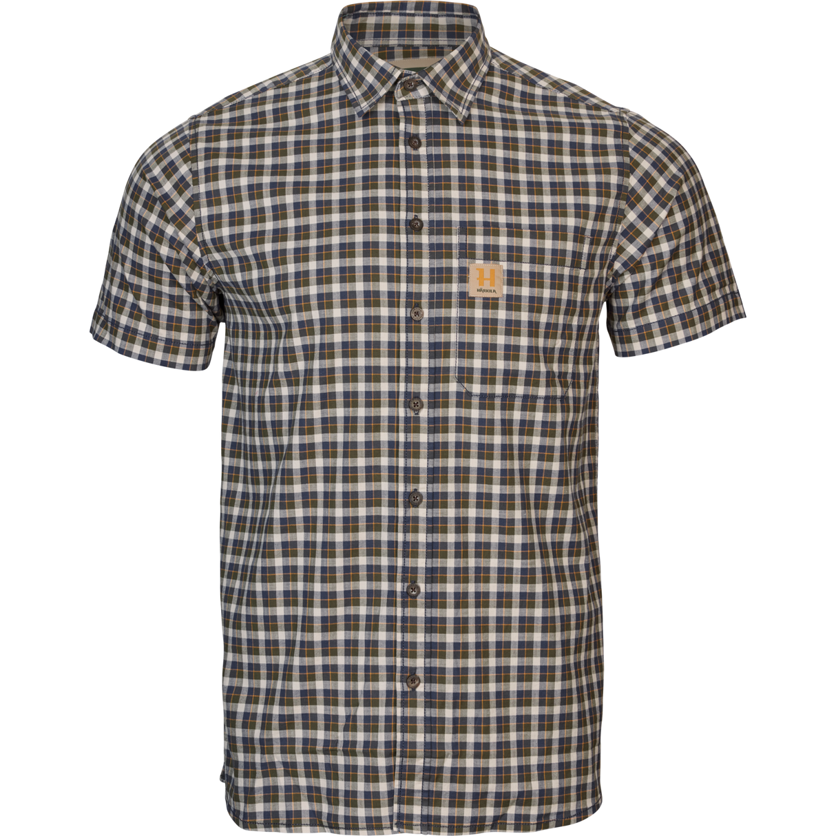 Härkila Fjell S/S-skjorte Naval Blue Check - Härkila