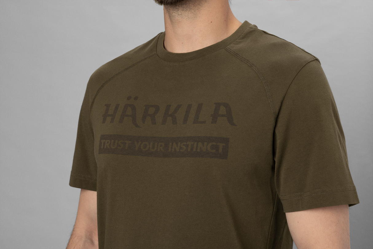 Härkila logo S/S t-shirt - Willow green - Härkila