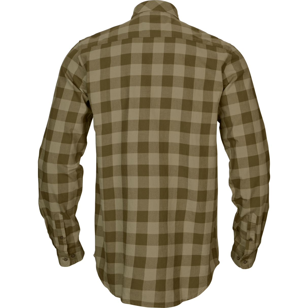 Härkila skandinavisk L/S-skjorte - Dark olive check - Härkila