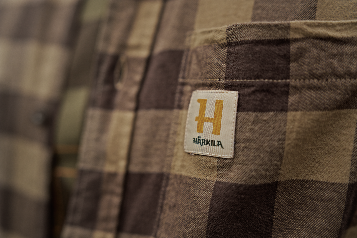Härkila skandinavisk L/S-skjorte - Antique Bronze Check - Härkila
