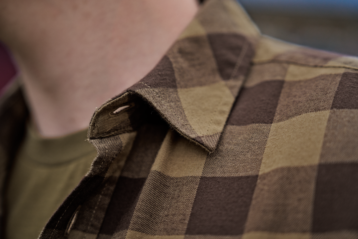 Härkila skandinavisk L/S-skjorte - Antique Bronze Check - Härkila