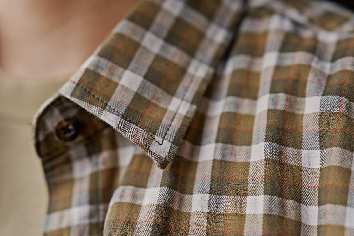 Härkila Fjell L/S-skjorte til kvinder Dark olive check - Härkila