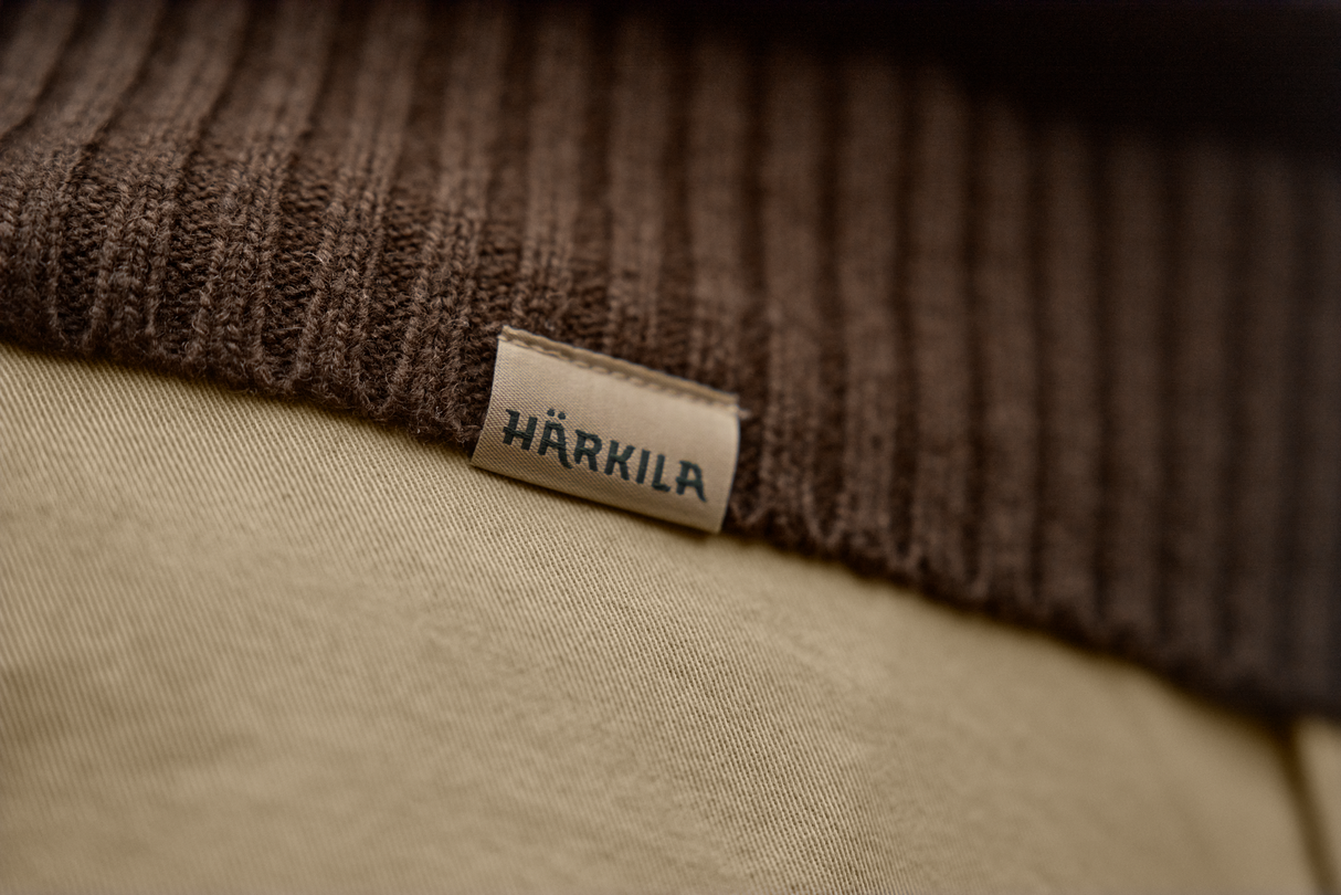 Vincent Merino Half Zip Pullover - Demitasse brown
