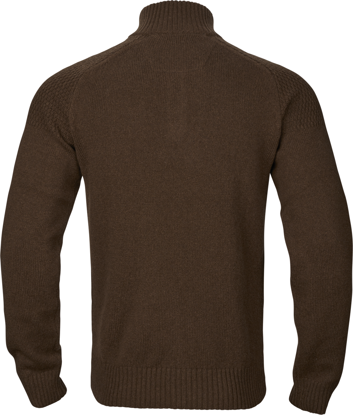 Vincent Merino Half Zip Pullover - Demitasse brown