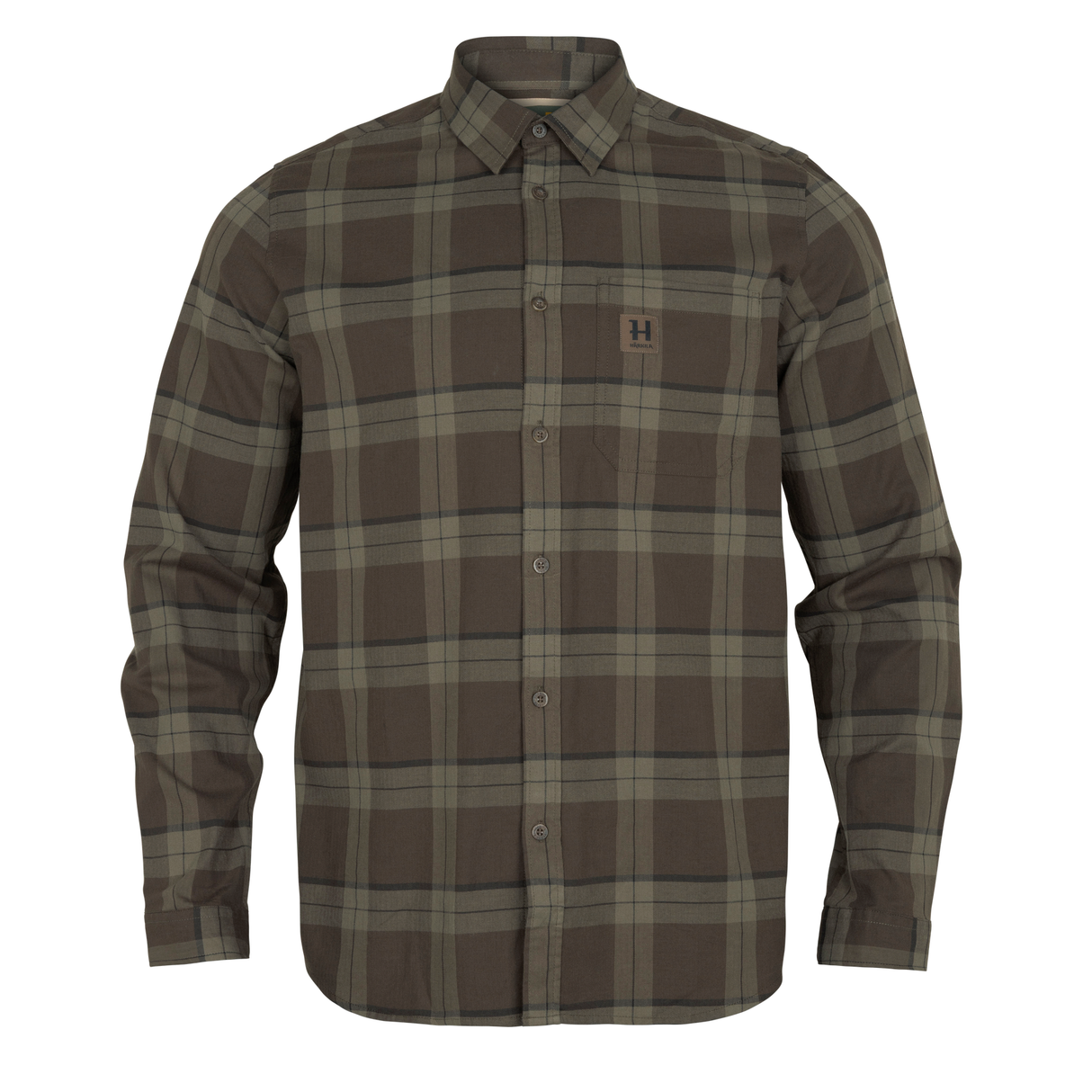 Härkila Fjell L/S skjorte - Green check - Härkila