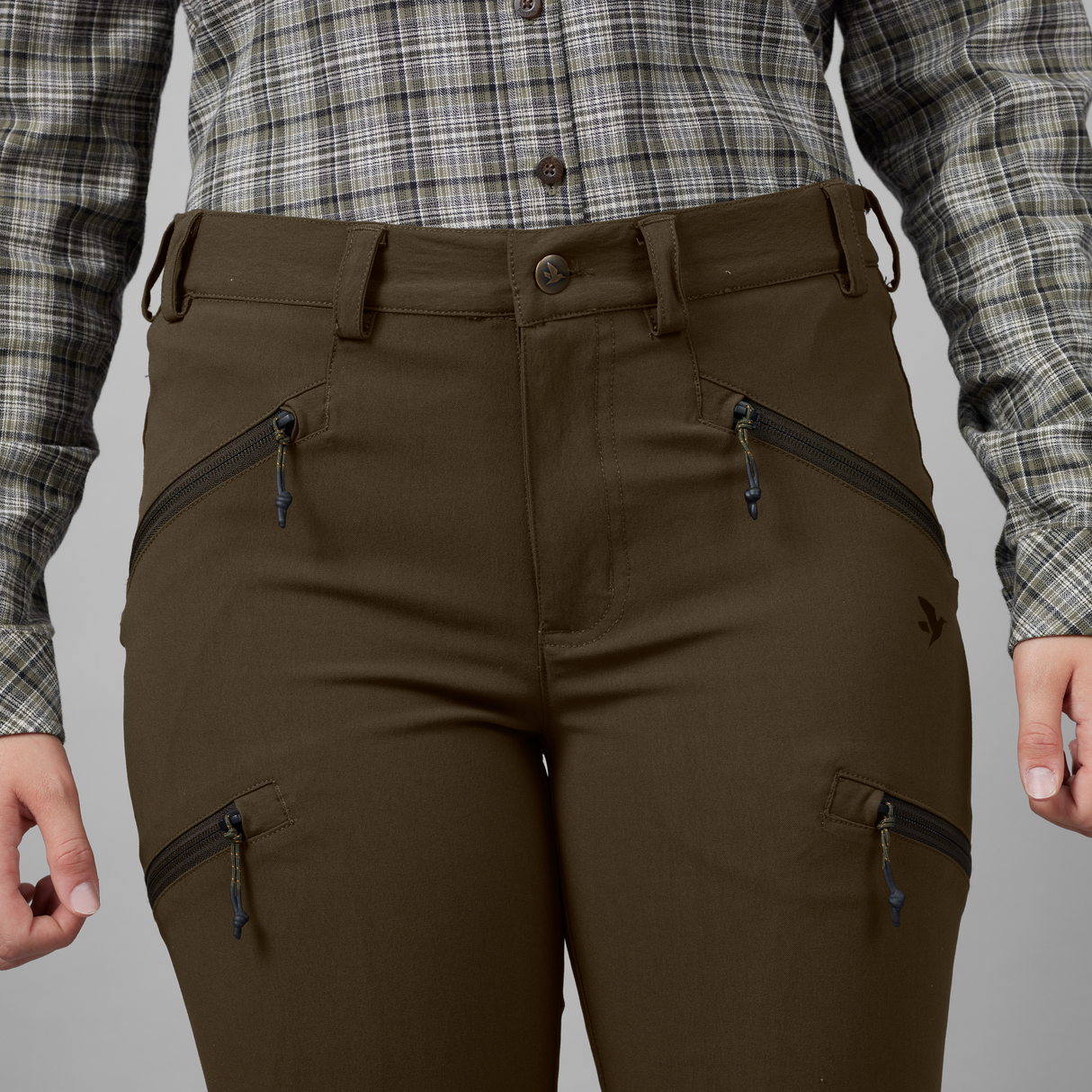 Larch stretch bukser Women - Pine green - Seeland