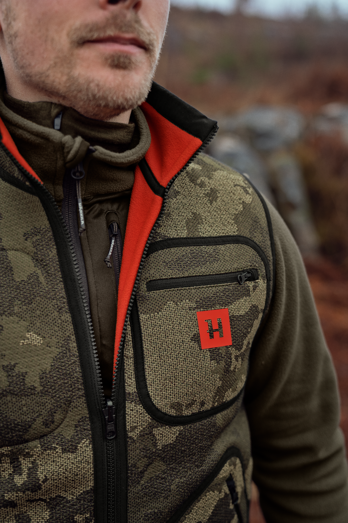 Kamko Pro Edition Reversible hi-vis waistcoat AXIS MSP®Limited Edition/Orange - Härkila